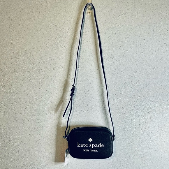 NWT Kate Spade New York Glitter On Mini Camera Embossed Leather Crossbody Bag - Picture 8 of 12